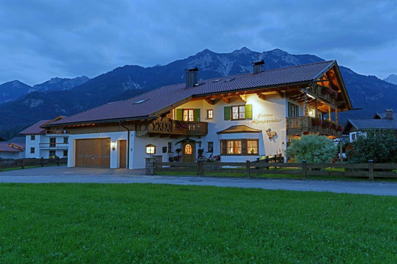 Gaestehaus Alpenparadies Krün Esterno foto